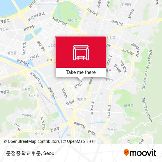 문정중학교후문 map