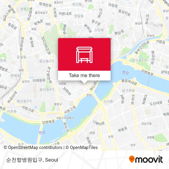 순천향병원입구 map