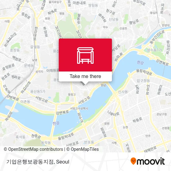 기업은행보광동지점 map