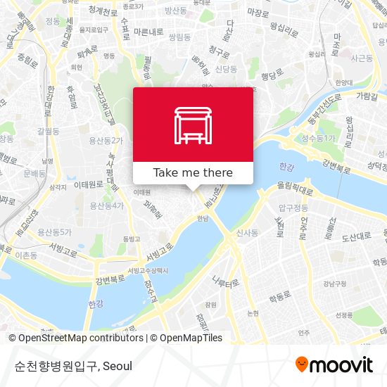 순천향병원입구 map