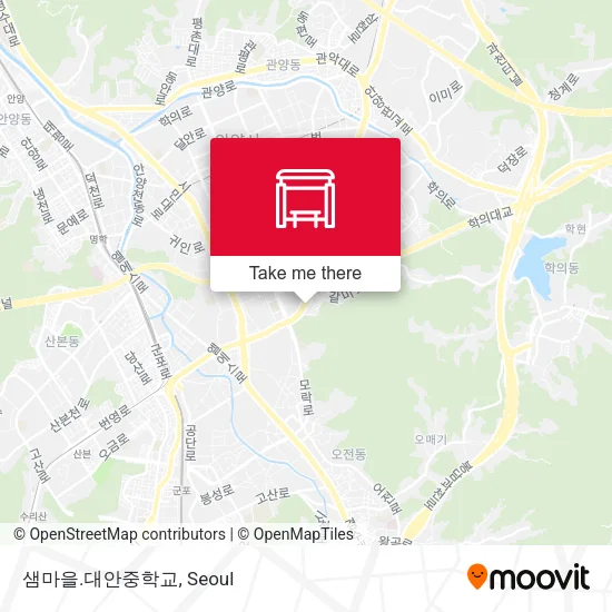 샘마을.대안중학교 map