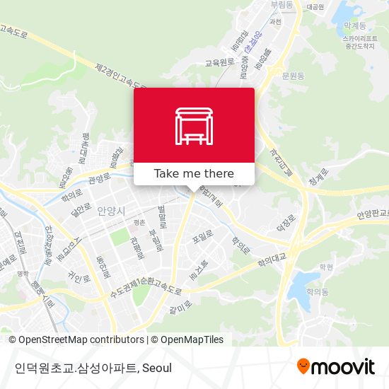 인덕원초교.삼성아파트 map