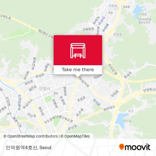 인덕원역4호선 map