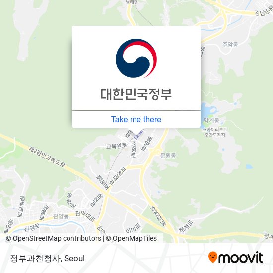 정부과천청사 map