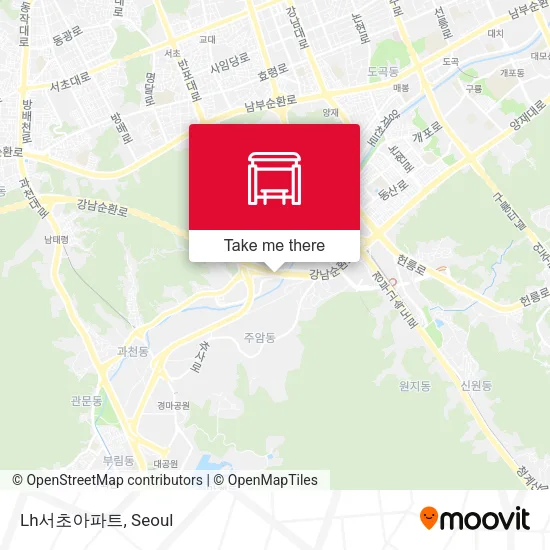 Lh서초아파트 map