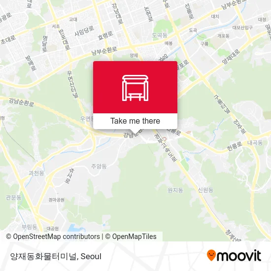 양재동화물터미널 map