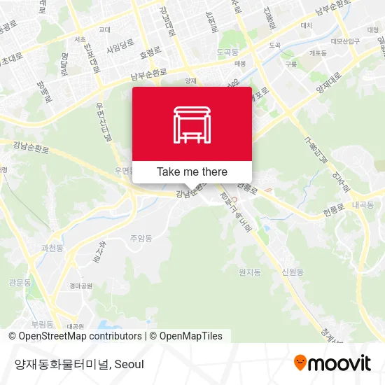 양재동화물터미널 map