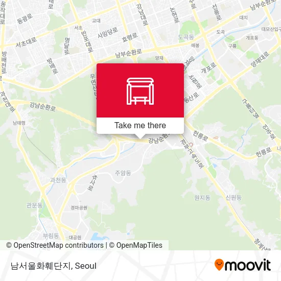 남서울화훼단지 map