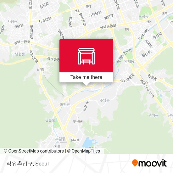 식유촌입구 map