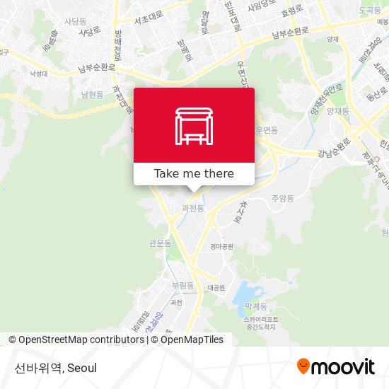 선바위역 map