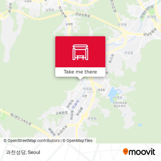 과천성당 map
