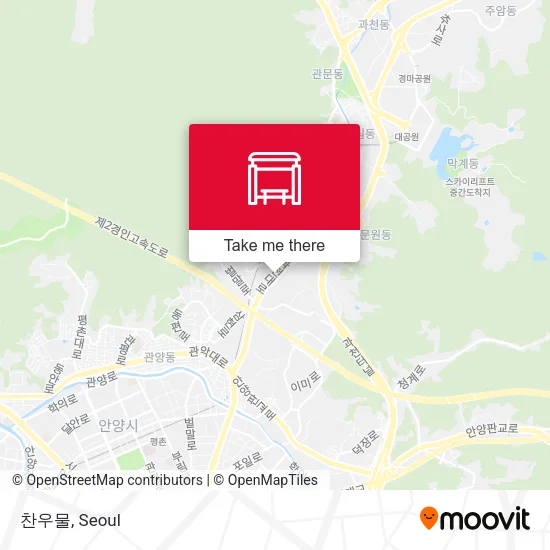 찬우물 map