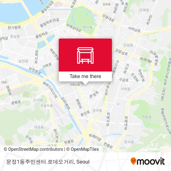 문정1동주민센터.로데오거리 map