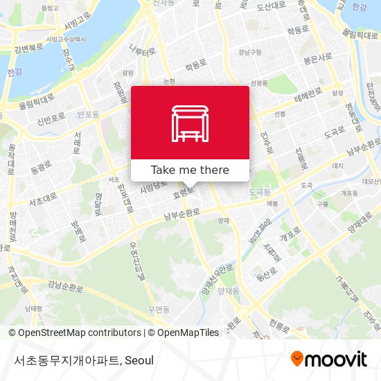 서초동무지개아파트 map