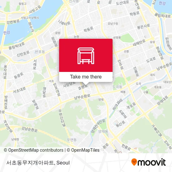 서초동무지개아파트 map