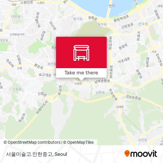 서울미술고.인헌중고 map