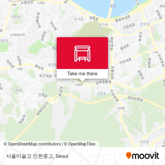 서울미술고.인헌중고 map
