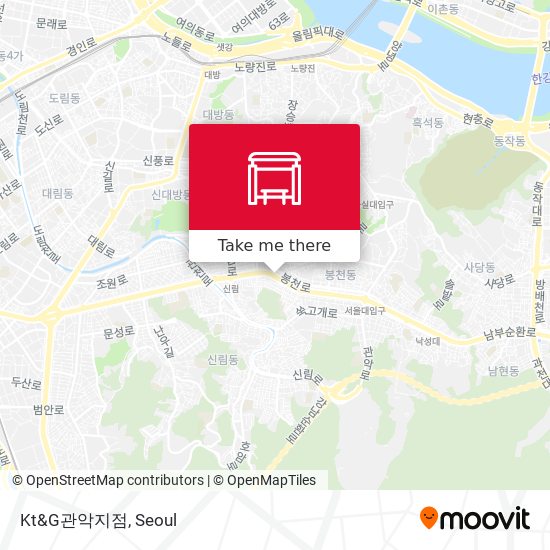 Kt&G관악지점 map