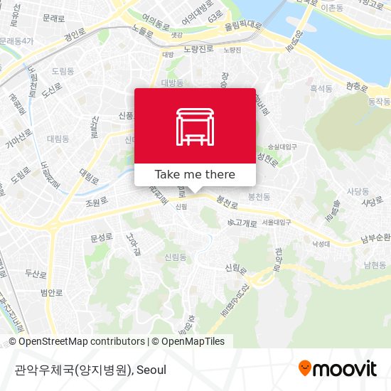 관악우체국(양지병원) map