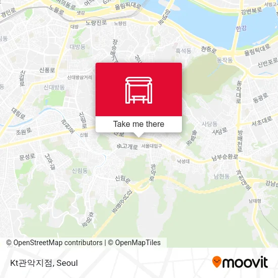 Kt관악지점 map