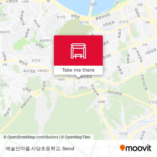 예술인마을.사당초등학교 map