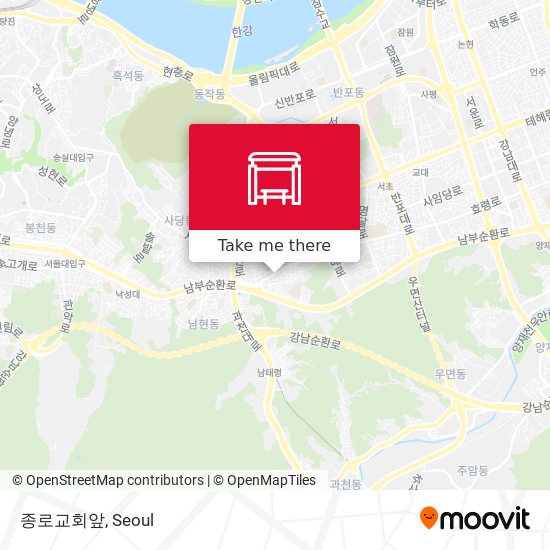 종로교회앞 map