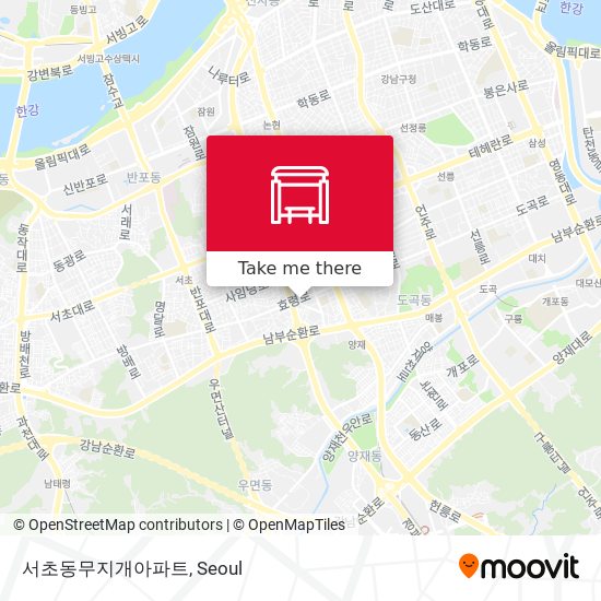 서초동무지개아파트 map