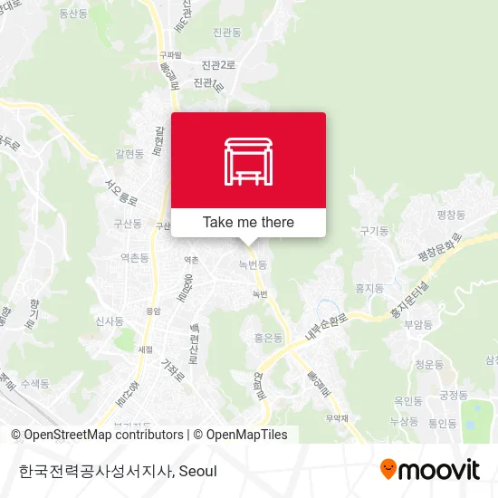 한국전력공사성서지사 map