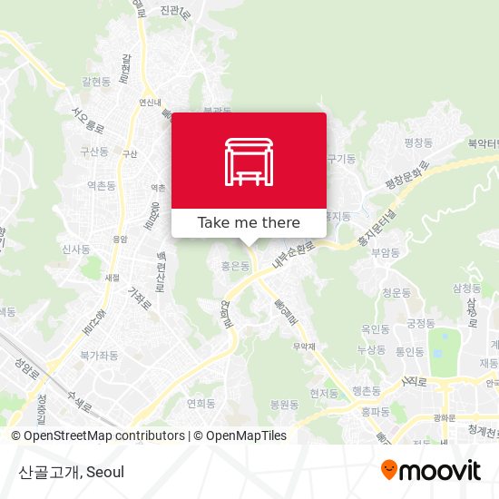 산골고개 map