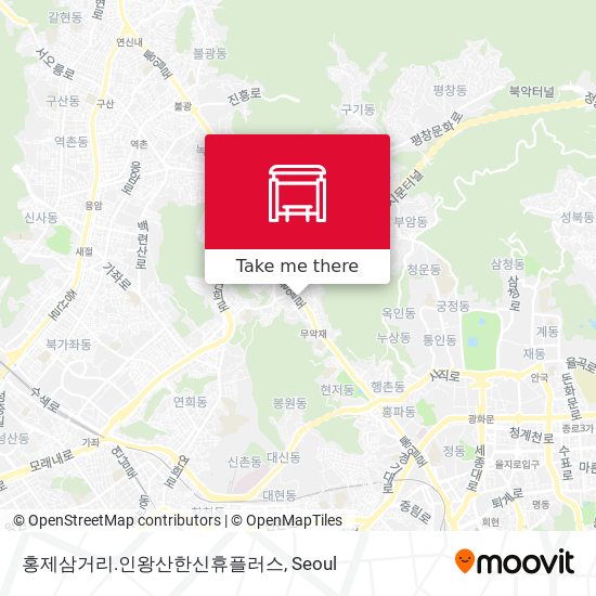 홍제삼거리.인왕산한신휴플러스 map