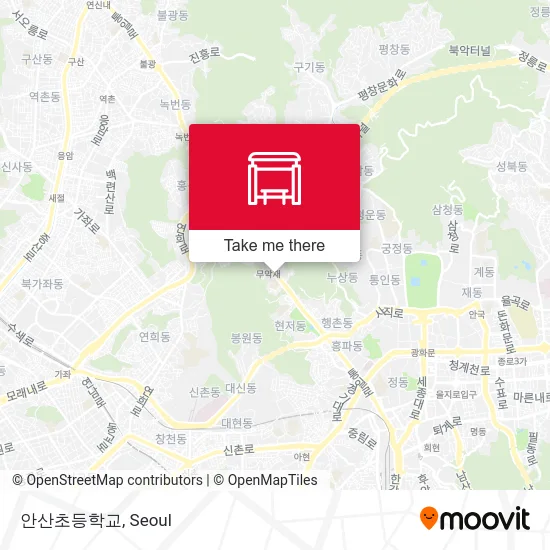 안산초등학교 map