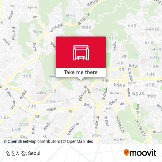 영천시장 map