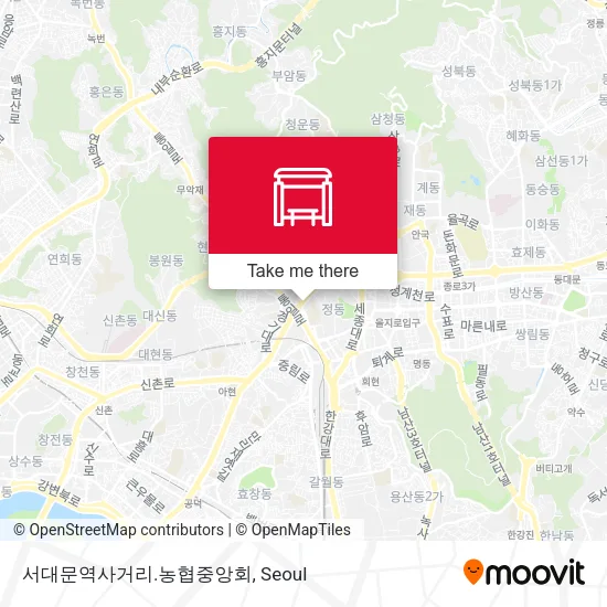 서대문역사거리.농협중앙회 map