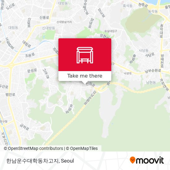 한남운수대학동차고지 map