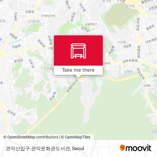 관악산입구.관악문화관도서관 map