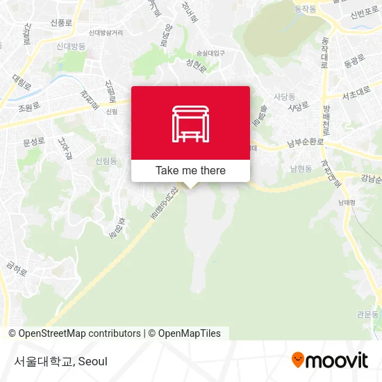 서울대학교 map