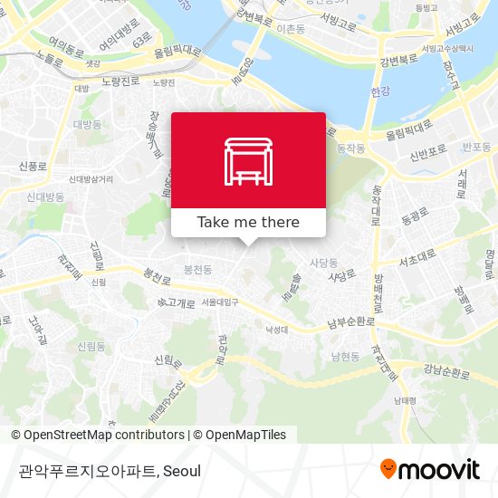 관악푸르지오아파트 map
