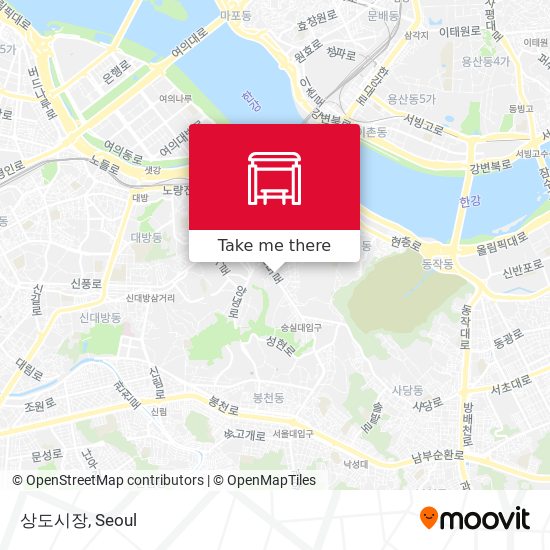 상도시장 map