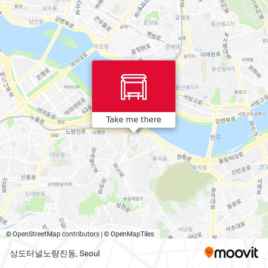 상도터널노량진동 map