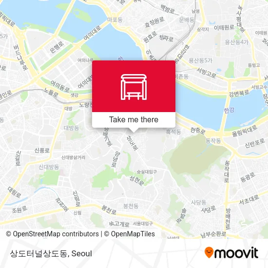 상도터널상도동 map