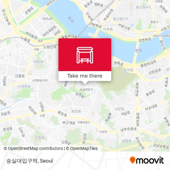 숭실대입구역 map