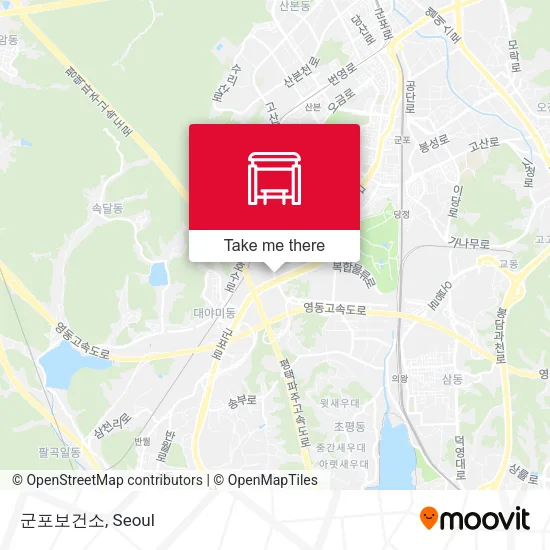 군포보건소 map