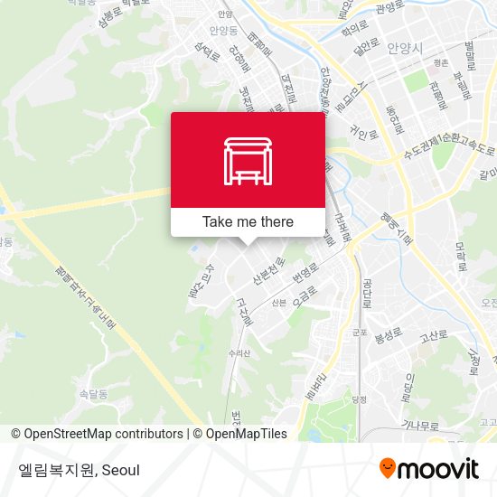 엘림복지원 map