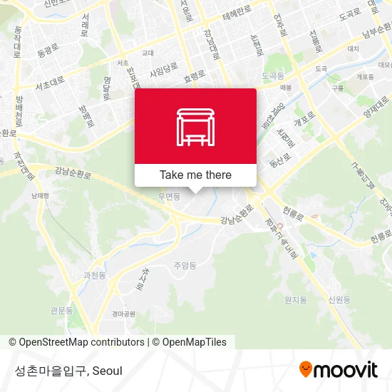 성촌마을입구 map
