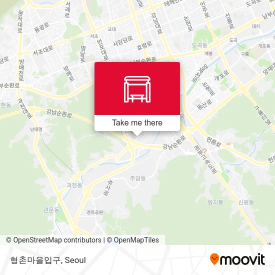 형촌마을입구 map