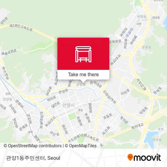 관양1동주민센터 map