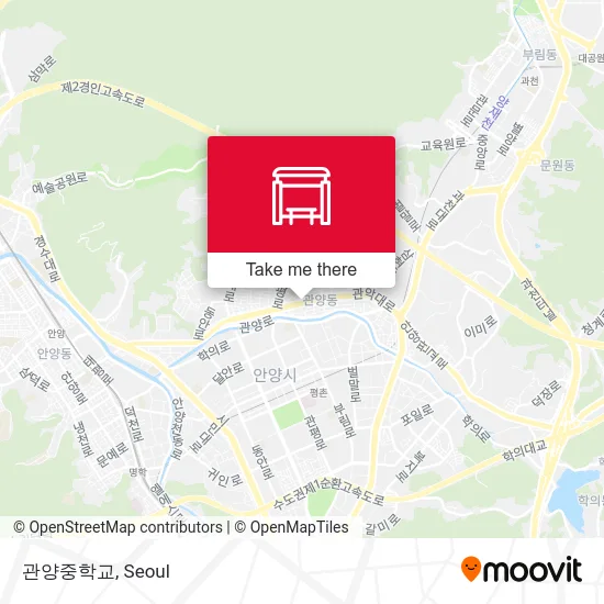 관양중학교 map