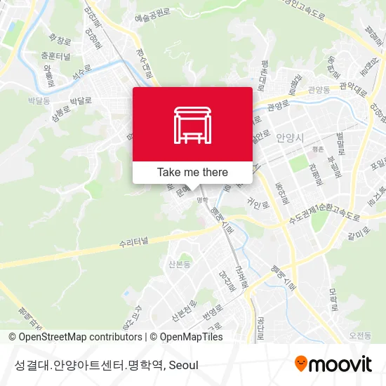 성결대.안양아트센터.명학역 map
