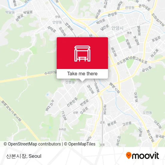 산본시장 map
