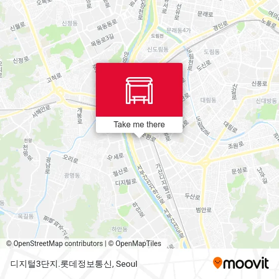 디지털3단지.롯데정보통신 map